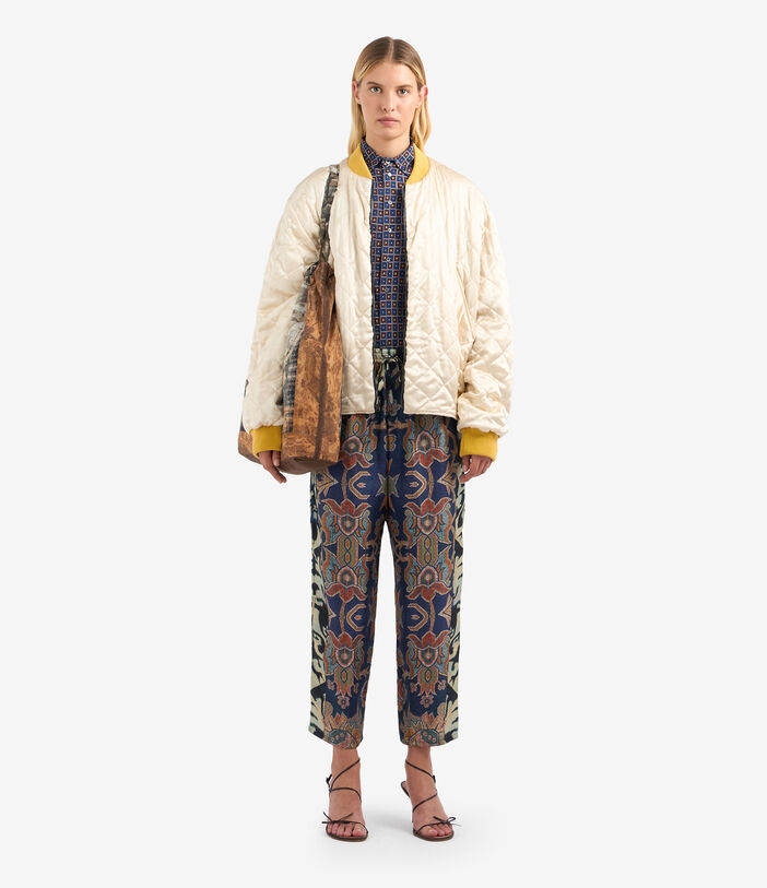 Pierre Louis Mascia ALOE Trousers Silk Multicolor ALOESPT10959SE513280101