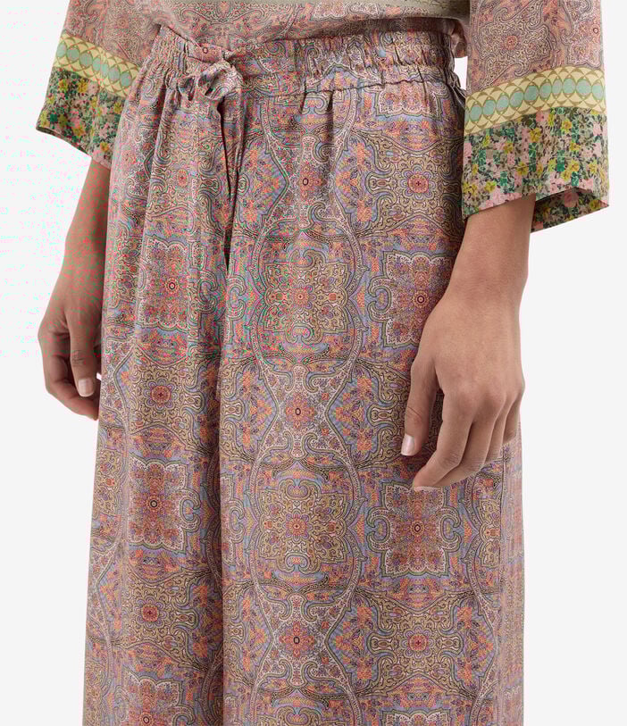 Pierre Louis Mascia ALOE Palazzo Trousers Silk RAME D’ORIENTE ALOESPT11094SE147091101