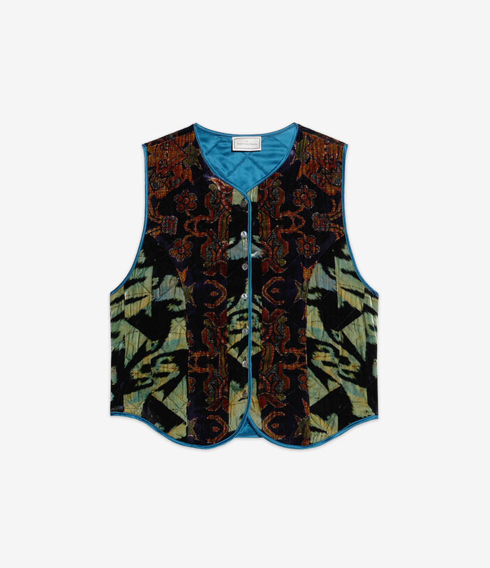 Pierre Louis Mascia KANADA Gilet Viscose Silk Multicolor KANADAGL11828VI513272101