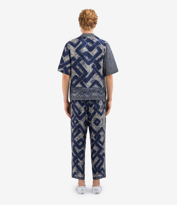 Pierre Louis Mascia ALOE Trousers Silk NAVY ALOESPT10959SE515205101