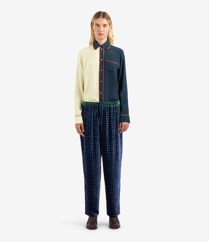 Pierre Louis Mascia KANPUR Trousers Viscose Silk Multicolor KANPURSVPT11667VI513582101