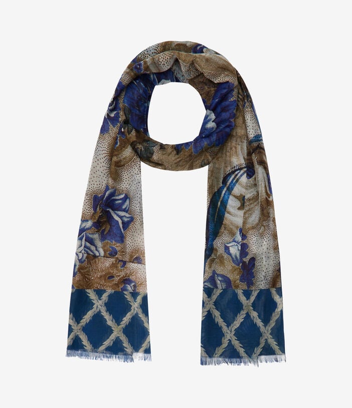 Pierre Louis Mascia HAWNBCI Scarf Cotton Silk 65x190 ZAFFIRO ISCHIA HAWNBCISW065X190ACO517578101