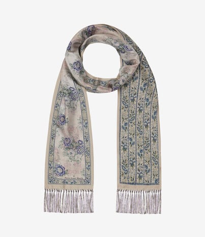 Pierre Louis Mascia ALOEUW Scarf Silk 15x180 CENERE ROSATA ALOEUWSW015X180TFASE517564101