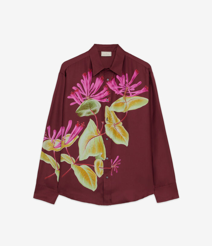 Pierre Louis Mascia ALOEGOTS Longsleeve Shirt Silk WINE RED ALOEGOTSSCML10643SE514663101
