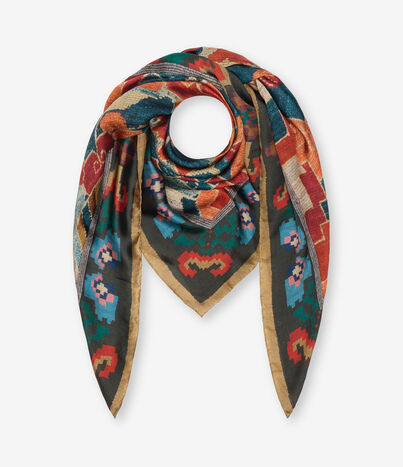 Pierre Louis Mascia MOLARE Shawl Scarf Silk 135x135 TESSITURA D'ORIENTE MOLARESW135X135MSE518950101