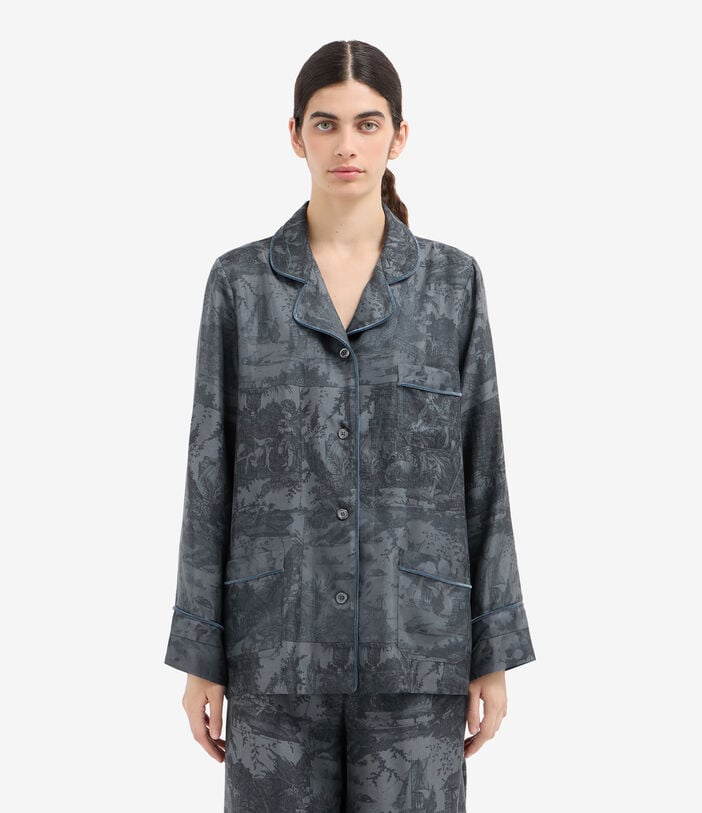 Pierre Louis Mascia ALOEGUM Longsleeve Shirt Silk Pierre Louis Mascia ALOEGUM Longsleeve Shirt Silk ARDESIA ALOEGUMSCML12600SE516069104