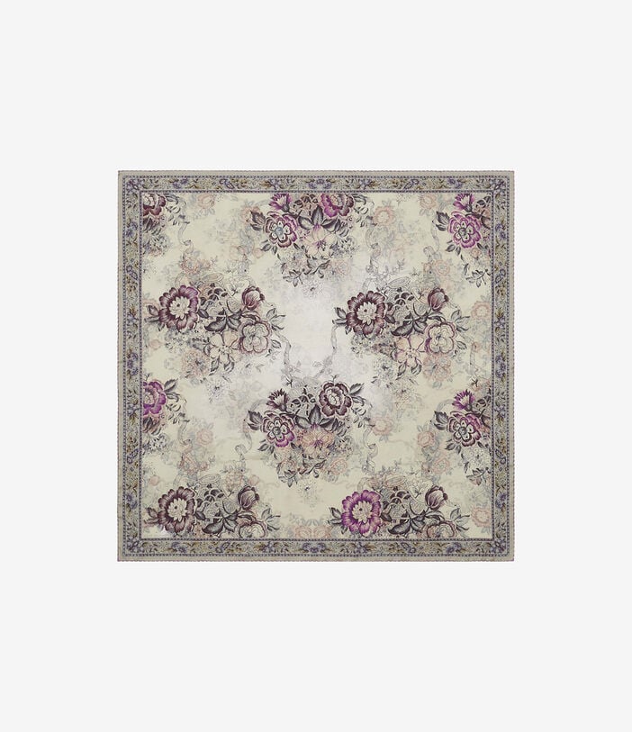 Pierre Louis Mascia CIALDA Bandana Scarf Silk 90x90 CENERE ROSATA CIALDATW090X090MSE517541101