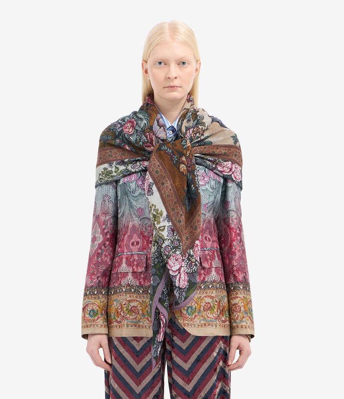 Pierre Louis Mascia MAGARWFB Shawl Scarf Wool 135x135 Multicolor MAGARWFBS135X135MWO515835101600