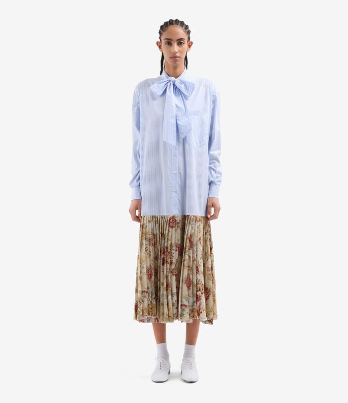 Pierre Louis Mascia CEZHI Shirt Dress Polyester Cotton AZZURRO - SOTTOBOSCO CEZHIAB12616PL145680101