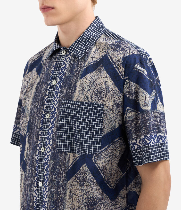 Pierre Louis Mascia DANTE Shortsleeve Shirt Cotton NAVY DANTESCMC12447CO515025101
