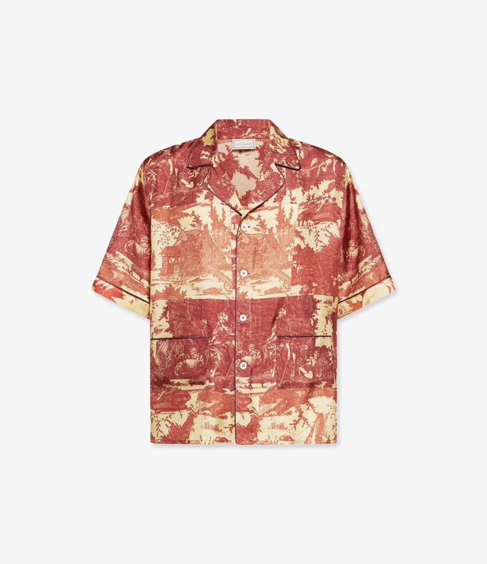 Pierre Louis Mascia ALOE Shortsleeve Shirt Silk BAROCCO ALOESCMC11927SE518137101