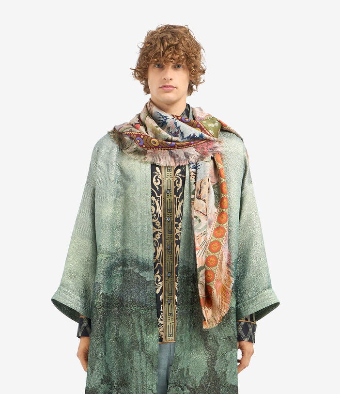 Pierre Louis Mascia ALOEUW Shawl Scarf Silk 135x195 Multicolor ALOEUWSW135X195S4SE51562810118