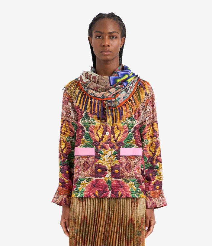 Pierre Louis Mascia ALOEUW Scarf Silk 100x100 Multicolor ALOEUWSW100X100RPFSE51273310118