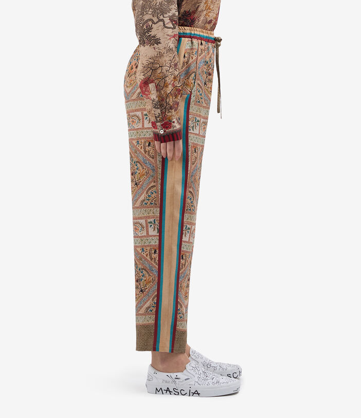 Pierre Louis Mascia ALOE Trousers Silk MULTICOLOR ALOESPT10959SE514842101