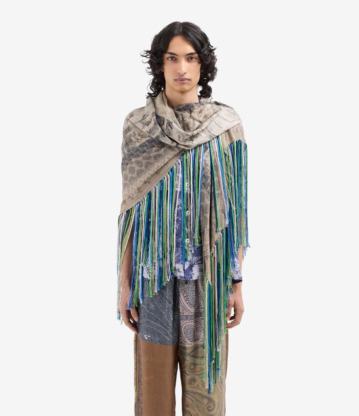 Pierre Louis Mascia ALOEUW Scarf Silk 135x135 NEBBIA ALOEUWSW135X135INSE517560101