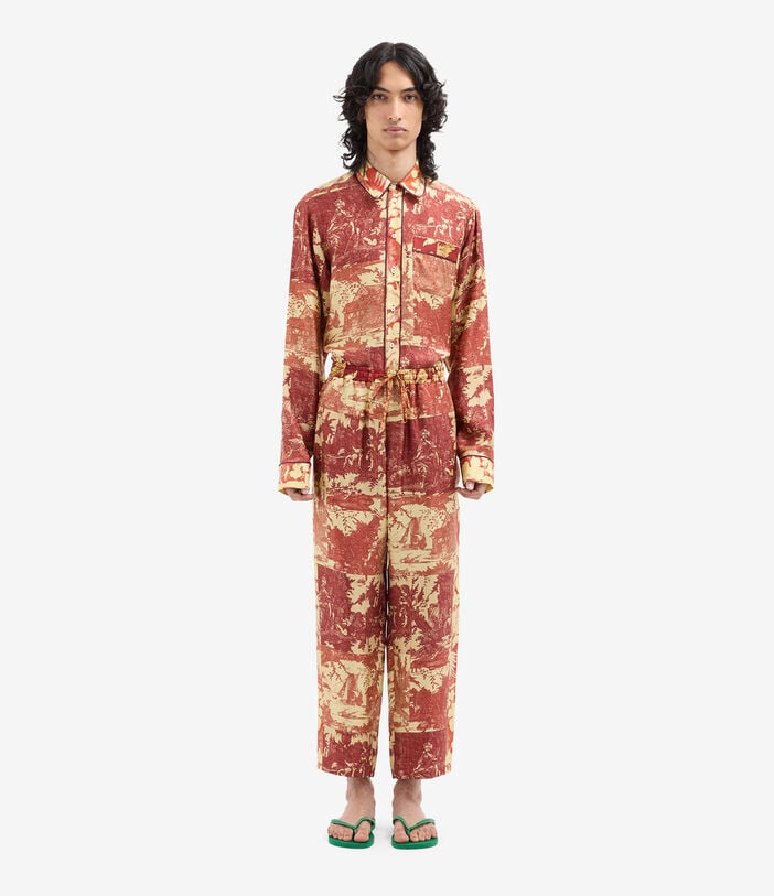 Pierre Louis Mascia ALOE Trousers Silk BAROCCO ALOESPT10959SE518112101