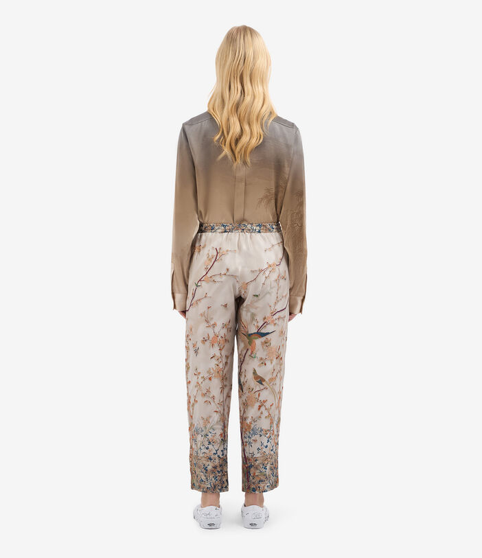 Pierre Louis Mascia ALOE Trousers Silk ECRU ALOESPT10959SE514848101