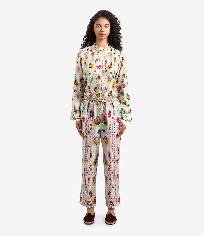 Pierre Louis Mascia ALOE Trousers Silk Multicolor ALOESPT10959SE511960101