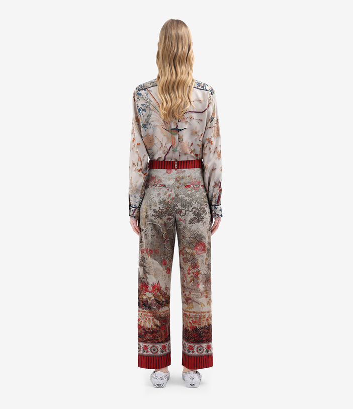 Pierre Louis Mascia DIOMEDE Palazzo Trousers Cotton PARCHMENT DIOMEDESPT12108CO514941101