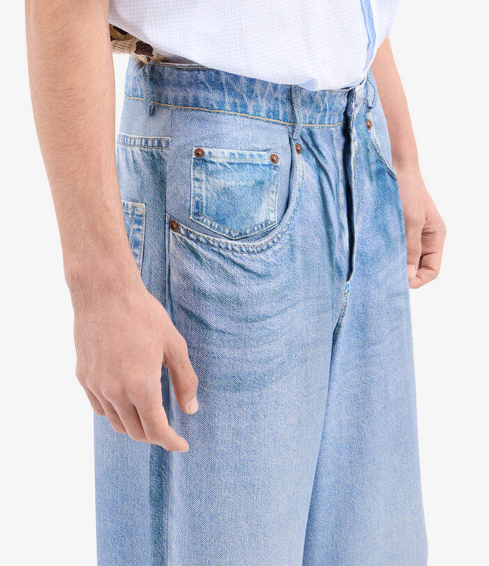 Pierre Louis Mascia ALOE Trousers Silk Faux-Denim DENIM ALOESPT12566SE515240102