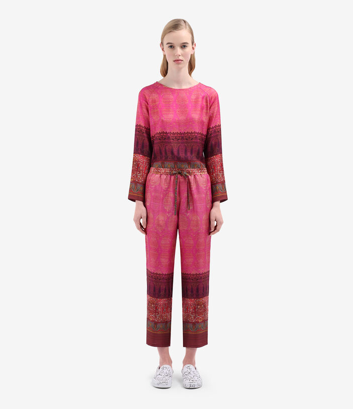 Pierre Louis Mascia ALOE Trousers Silk FUCHSIA ALOESPT10959SE514843101