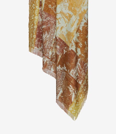 Pierre Louis Mascia ALOEUW Shawl Scarf Silk 135x195 CARAMELLO ALOEUWSW135X195S4SE514452106