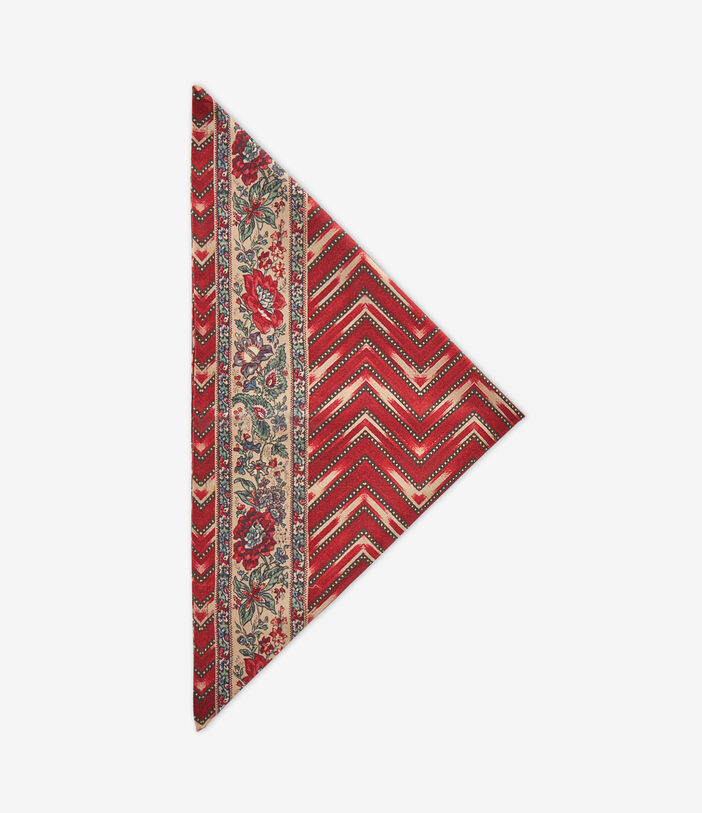 Pierre Louis Mascia CERBIATTOOTT Floral Table Napkin Cotton 50x50 CHEVRON RED CERBIATTOOTTB050X050PACCO513167101