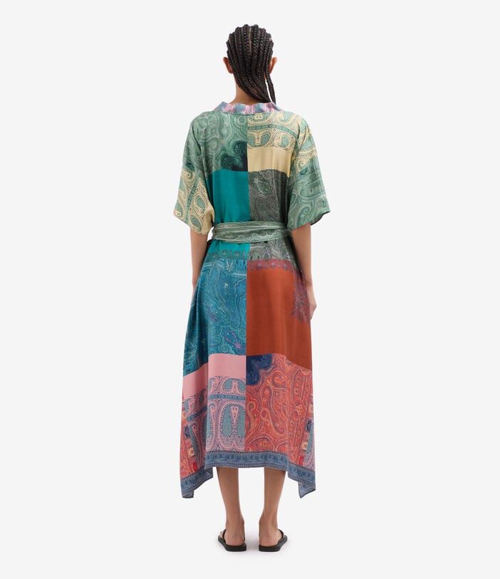 Pierre Louis Mascia ALOE Kaftan Coat Silk GIADA ALOESKL10062L200SE518027101