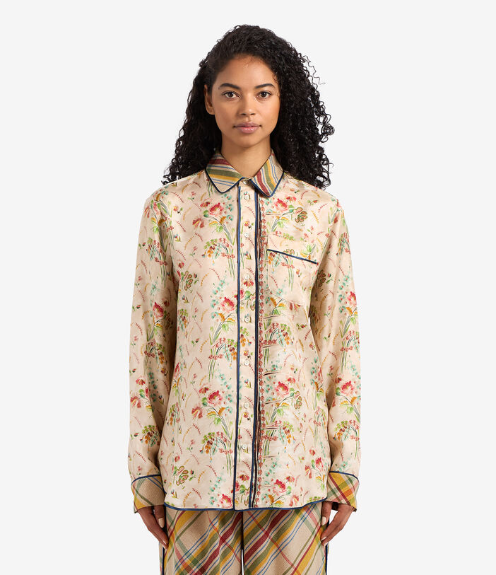 Pierre Louis Mascia ALOE Longsleeve Shirt Silk Multicolor ALOESCML10642SE122474101