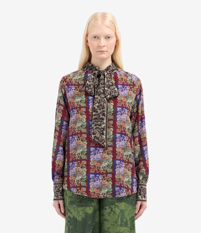 Pierre Louis Mascia TRAPEZIO Longsleeve Shirt Silk Pierre Louis Mascia TRAPEZIO Longsleeve Shirt Silk Multicolor TRAPEZIOSCML12361SE516353101