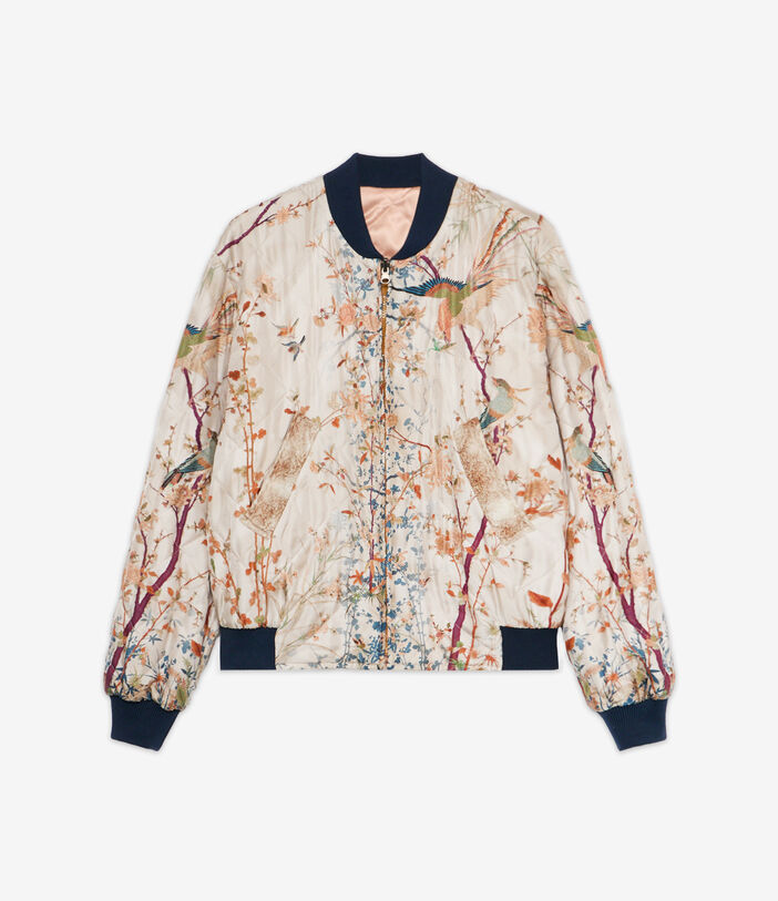 Pierre Louis Mascia ALOADAZ Bomber Jacket Silk ECRU - BLUSH PINK ALOADAZBM11172SE514932101