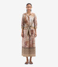 Pierre Louis Mascia DIOMEDE Belted Shirt Dress Cotton LITOGRAFIA TERRACOTTA DIOMEDESAB11899CO518072101