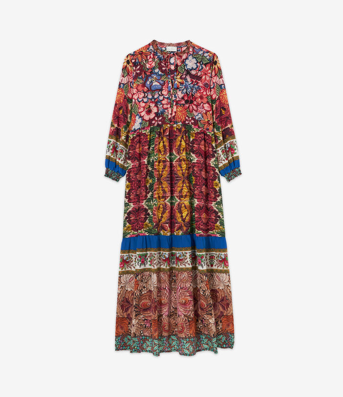 Pierre Louis Mascia BRULE Shirt Dress Silk Multicolor BRULESAB12182SE513336101
