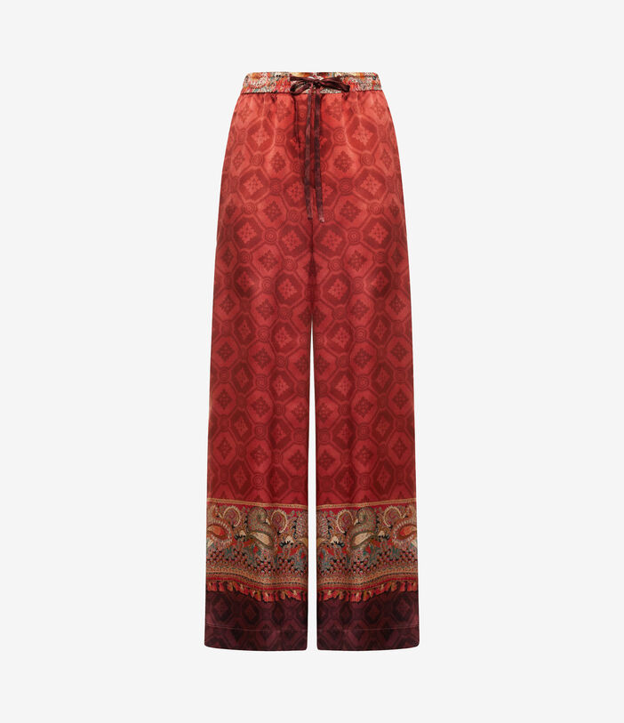 Pierre Louis Mascia MUTKA Palazzo Trousers Silk GRANATO MUTKASPT11094SE516405101