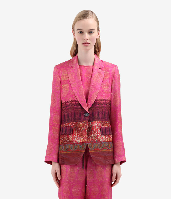 Pierre Louis Mascia ALODOX Jacket Silk FUCHSIA ALODOXGC12430SE514991101
