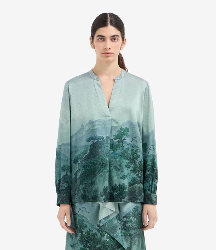 Pierre Louis Mascia ADASTRGUM Longsleeve Shirt Silk Pierre Louis Mascia ADASTRGUM Longsleeve Shirt Silk Multicolor ADASTRGUMSCML12437SE516334101