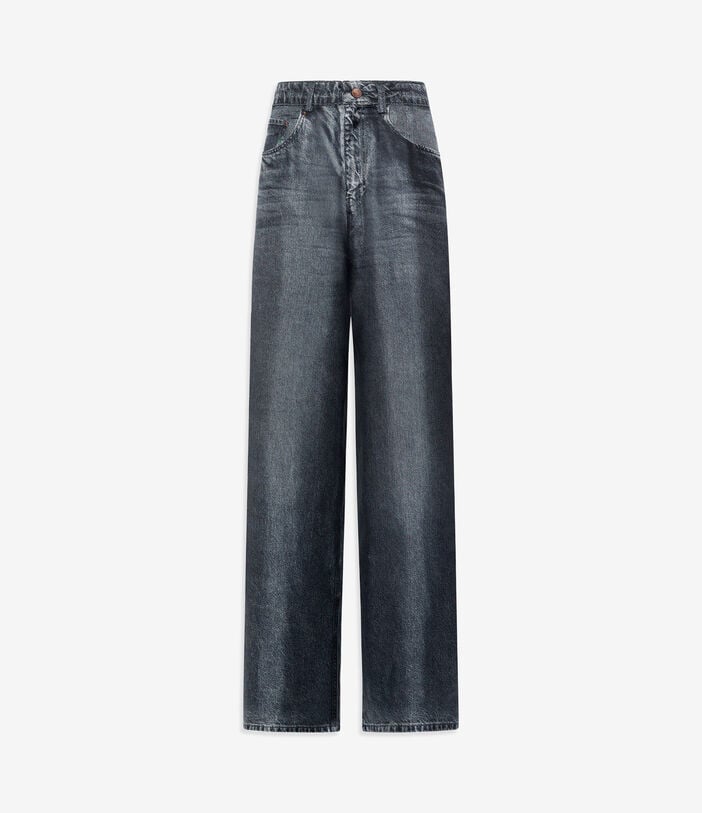 Pierre Louis Mascia ALOE Trousers Silk Pierre Louis Mascia ALOE Trousers Silk BLACK DENIM ALOESPT12566SE515240103