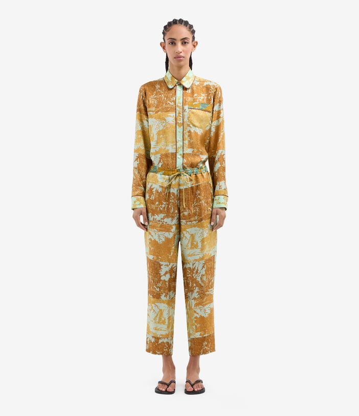 Pierre Louis Mascia ALOE Trousers Silk CARAMELLO ALOESPT10959SE518112103