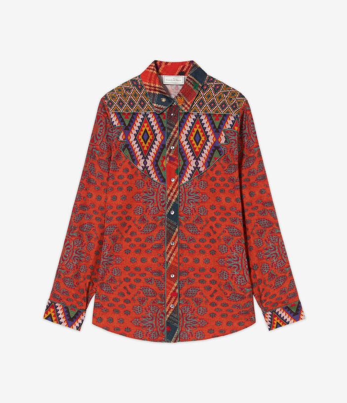 Pierre Louis Mascia TESLABIO Longsleeve Shirt Cotton Multicolor TESLABIOSCML12317CO513217101