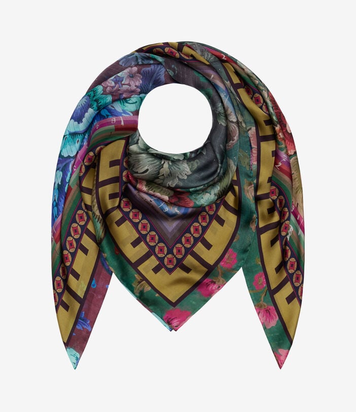 Pierre Louis Mascia MOLARE Scarf Silk 135x135 PEONIA MOLARESW135X135MSE517557101