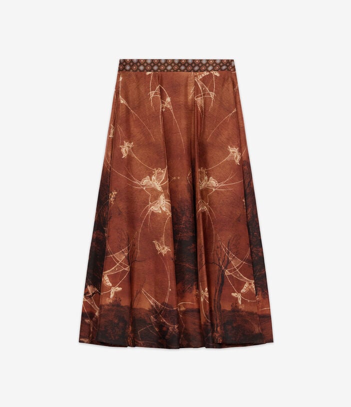 Pierre Louis Mascia ALOE Skirt Silk Pierre Louis Mascia ALOE Skirt Silk TOBACCO ALOESGO12353SE514908101
