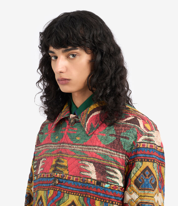 Pierre Louis Mascia ALOINT Raincoat Polyester Silk Multicolor ALOINTIMP12324PL513550101