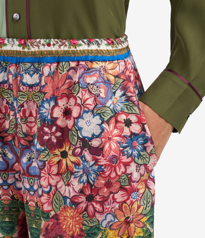 Pierre Louis Mascia CIALDA Palazzo Trousers Silk Multicolor CIALDASPT10766SE513295101