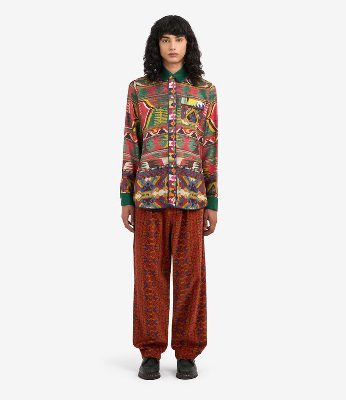 Pierre Louis Mascia ALOE Longsleeve Shirt Silk Multicolor ALOESCML10642SE513191101