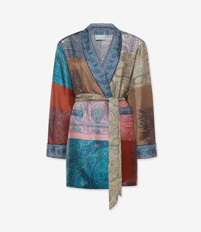 Pierre Louis Mascia ALOE Dressing Gown Silk CORALLO ANTICO ALOESVT10010L92SE518153101