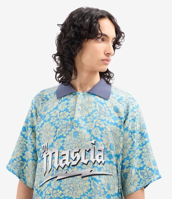 Pierre Louis Mascia ALOE Polo Shirt Silk AZZURRO ALOESPO12563SE518275101