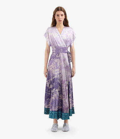 Pierre Louis Mascia ADANASTR Wrap Dress Silk LAVENDER ADANASTRSAB12153SE515000101