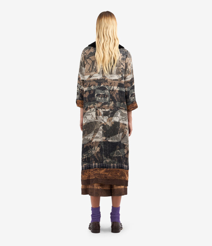 Pierre Louis Mascia ADANA Coat Silk Multicolor ADANACPT12261SE513382101