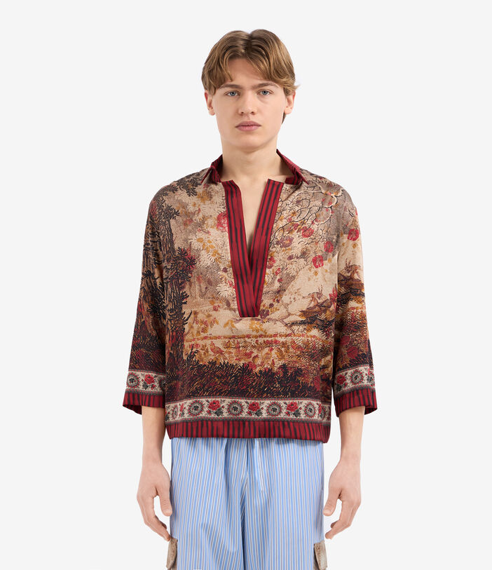 Pierre Louis Mascia ADASTRGUM Longsleeve Shirt Silk PARCHMENT ADASTRGUMSCML12432SE514779101
