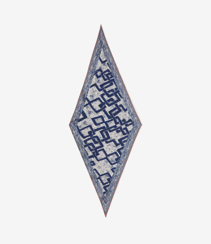 Pierre Louis Mascia ALOEUW Scarf Silk 65x120 NAVY ALOEUWSW065X120LMFSE51481610118